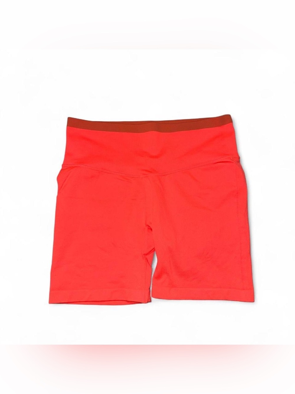 JoyLab Coral High-Rise Bike Shorts with Brown Waistband